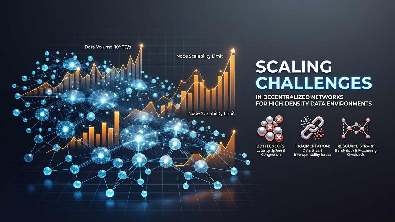 Visualization of data replication patterns and storage tiering across decentralized nodes handling dense data inflows